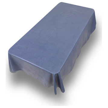 52'' x 70,'' Vinyl Tablecloth with Polyester Flannel Backing in Slate