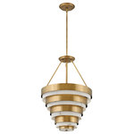 HInkley - Hinkley Echelon Large Pendant, Heritage Brass - Breathing inspiration drawn from the classic style of Art Deco, Echelon, from our Lisa McDennon Collection, is a multi-tier style in a gleaming Heritage Brass finish. Through her global travels, Lisa McDennon pulls captivating style and trends and incorporates them into her product designs.