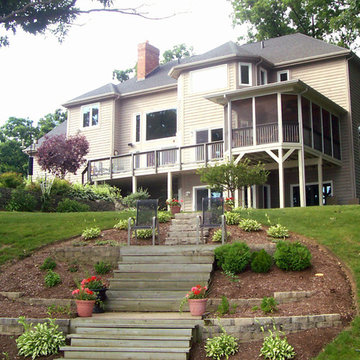 Elevated Screen Porch with Deck & Patio