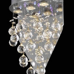 Gorgeous Elegant Lighting  2006 Galaxy Collection 3 Light Wall Sconce - Lighting