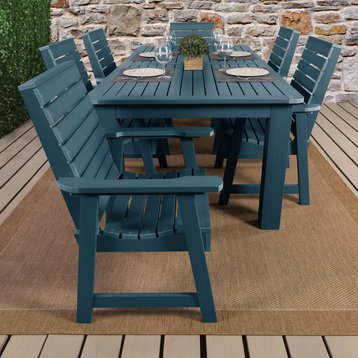 Weatherly 7-Piece Rectangle Dining Set, Nantucket Blue