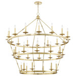Hudson Valley Lighting - Allendale 36-Light Chandelier, Aged Brass - Features: