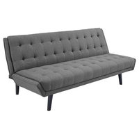 MANTEN TUFTED CONVERTIBLE FABRIC SOFA BED/GRAY