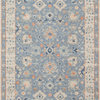 Momeni Anatolia Machine Made Wool and Nylon Blue Area Rug, 5'3"x7'6"