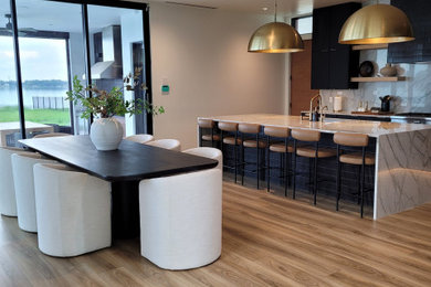 Inspiration for a contemporary dining room remodel in Orlando