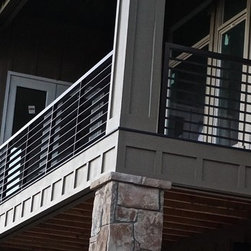 Modern Railing w/ integrated stainless hardware design - Products