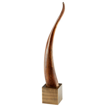 Cyan Western Claw Sculpture 11151, Brown And Bronze