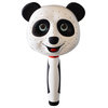 No-Drill Conversion Slide Bar Shower Head With Panda Hand, Satin Nickel