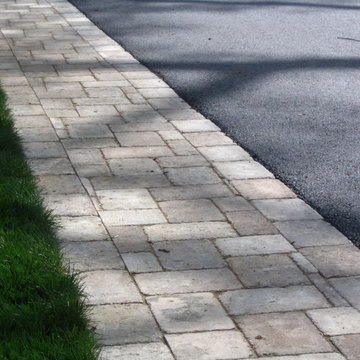 Mendham NJ Driveway- Paver Ashphalt combo
