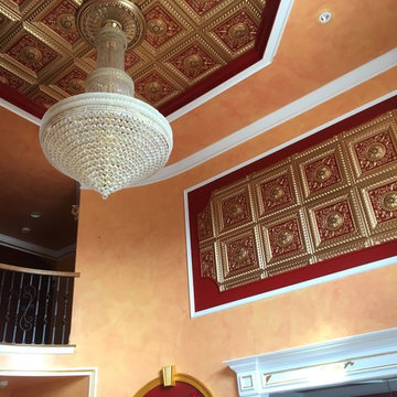Entrance way, ceiling molding, painting and panel install