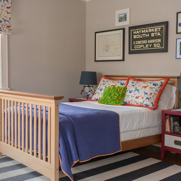 Serene & Color-Infused Waban Victorian: Updated Big Boy Bedroom