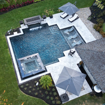 Kent Island, MD - Modern, Geometric Pool