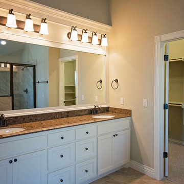 White Cabinets in Master Bath
