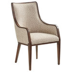 Lexington - Bromley Upholstered Arm Chair - The Bromley fully upholstered chair may be featured as a host chair, pairing well with the Driscoll side chairs as they are designed to complement one another. The standard fabric on both in 227811 Jasper, a woven chenille with an exceptionally soft hand in a golden maize coloration. All three dining chairs are also available in your choice of custom fabrics or leathers.