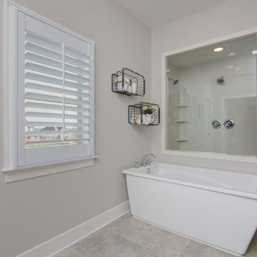 Transitional Farmhouse Window Treatments