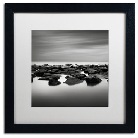 'High Tide' Matted Framed Canvas Art by Dave MacVicar