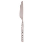 10 Strawberry Street - Hammer Forged Dinner Knives, Set of 6 - Hammer Forged : The hammered pattern on this sleek collection lends a high-end disposition to your dinner.