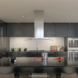 36&Prime; Acqualina Glass Island Range Hood - Range Hoods And Vents