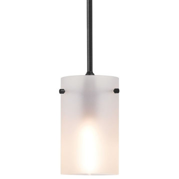 Effimero 1-Light Stem Hung Pendant Lamp, Medium, Black