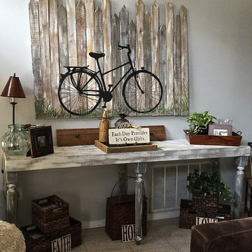 Custom made buffet hutch.