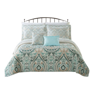 Lyla Reversible Floral Print Quilt Set