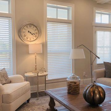 Custom Interior Shutters, Shades, & Wood Blinds Outfit this Atlanta new build!