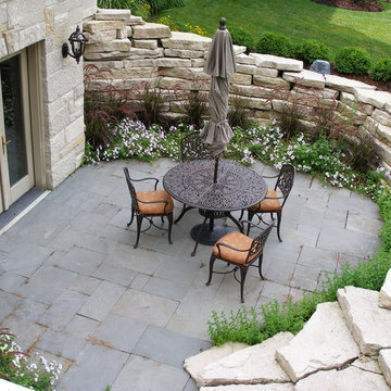 Bluestone Walk, Pergola, and Plantings