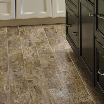 $2.95SF Redwood Natural 6x36 Wood Plank Hand Scraped Porcelain Tile