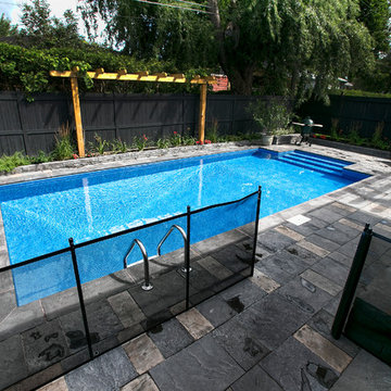In-ground Pool with Large built in steps