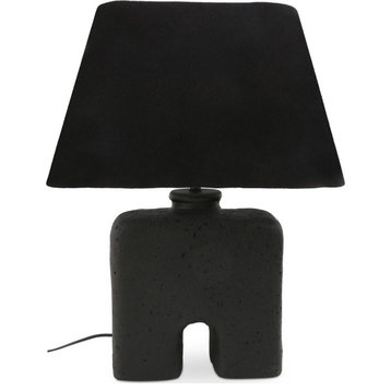 Yara 1 Light Table Lamp, Black