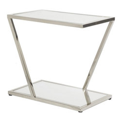 Worlds Away Polished Metal Mixon Accent Table - Side Tables And End Tables