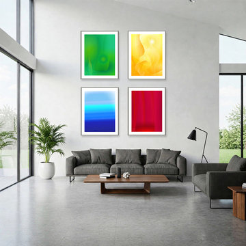 “Red, Yellow, Blue, Green” Series for Upscale Interiors