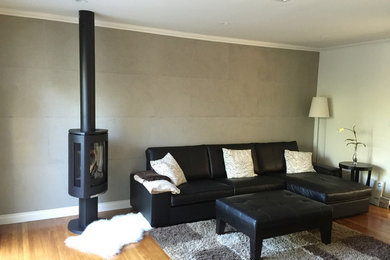 Inspiration for a contemporary living room remodel in Los Angeles