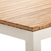 42" Sustain Square Bamboo Bar Table, Neopolitan Top, Espresso Frame