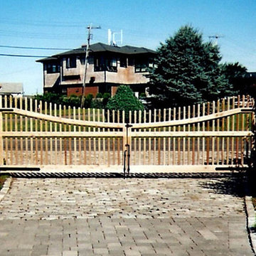 Large Cedar Driveway Gate