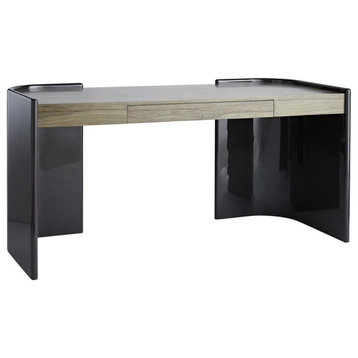 Parnell Desk, Charcoal, Ofram Veneer, Lacquer, 65"W x 31"H (5081 3FQ5X)