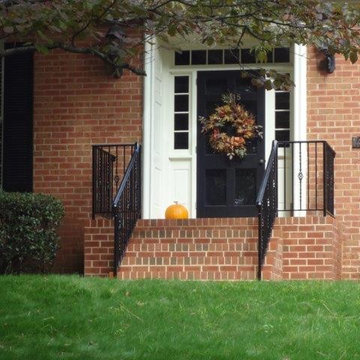 New Front stoop and railings