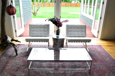 Inspiration for an eclectic living room remodel in New York