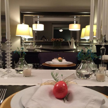 Styled dining spaces
