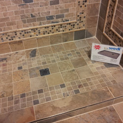 Wedi Ecobath Shower Pan- Shower Display - Wall And Floor Tile