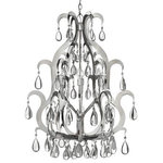 FREDRICK RAMOND - Xanadu 12 Light Large Two Tier - Xanadu takes the traditional chandelier design and updates it into a uniquely modern version. The brilliant polished Stainless Steel finish and clear crystal accents create layers of dimension for a contemporary twist.