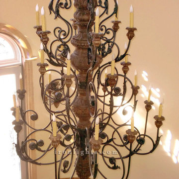 Wrought Iron Chandeliers