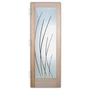 Interior Prehung Door or Interior Slab Door - Sleek Arcs - Douglas Fir...
