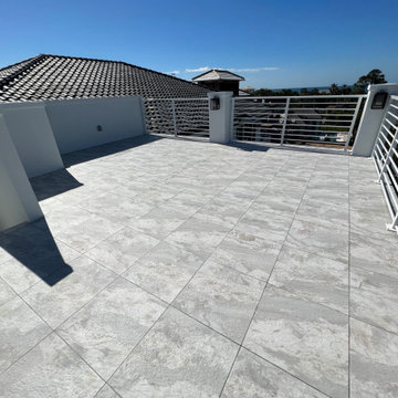 Charming Outdoor Tiles installed on the Sundeck, Balconies and Stairs.