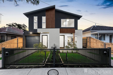 Design ideas for a modern exterior in Melbourne.