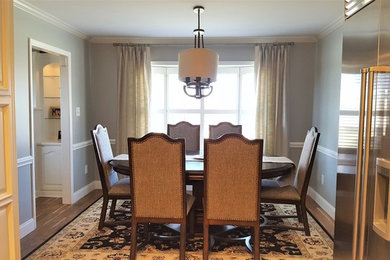 Inspiration for a transitional dining room remodel in Other