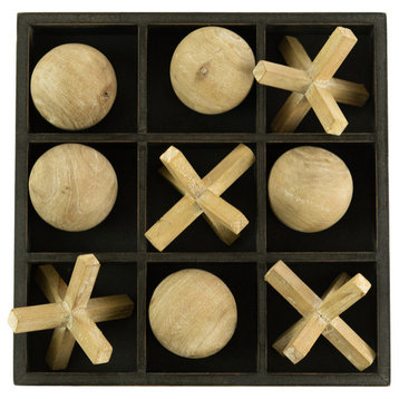 Wooden Tic-tac-toe Set