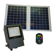 Remote Control Outdoor Lights Houzz Solar Goes Green Outdoor Ed Remote Controlled Color Changing Led Flood Light