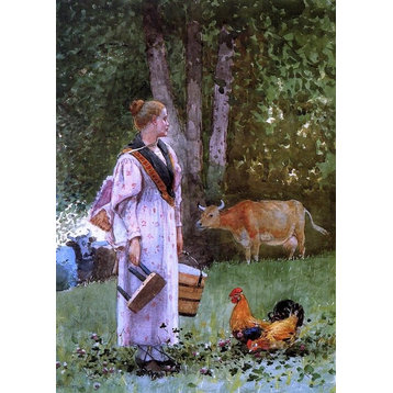 Winslow Homer The Milk Maid Wall Decal