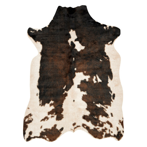 Southwestern Faux Cowhide Grand Canyon Area Rug, Beige/Brown, 6'2